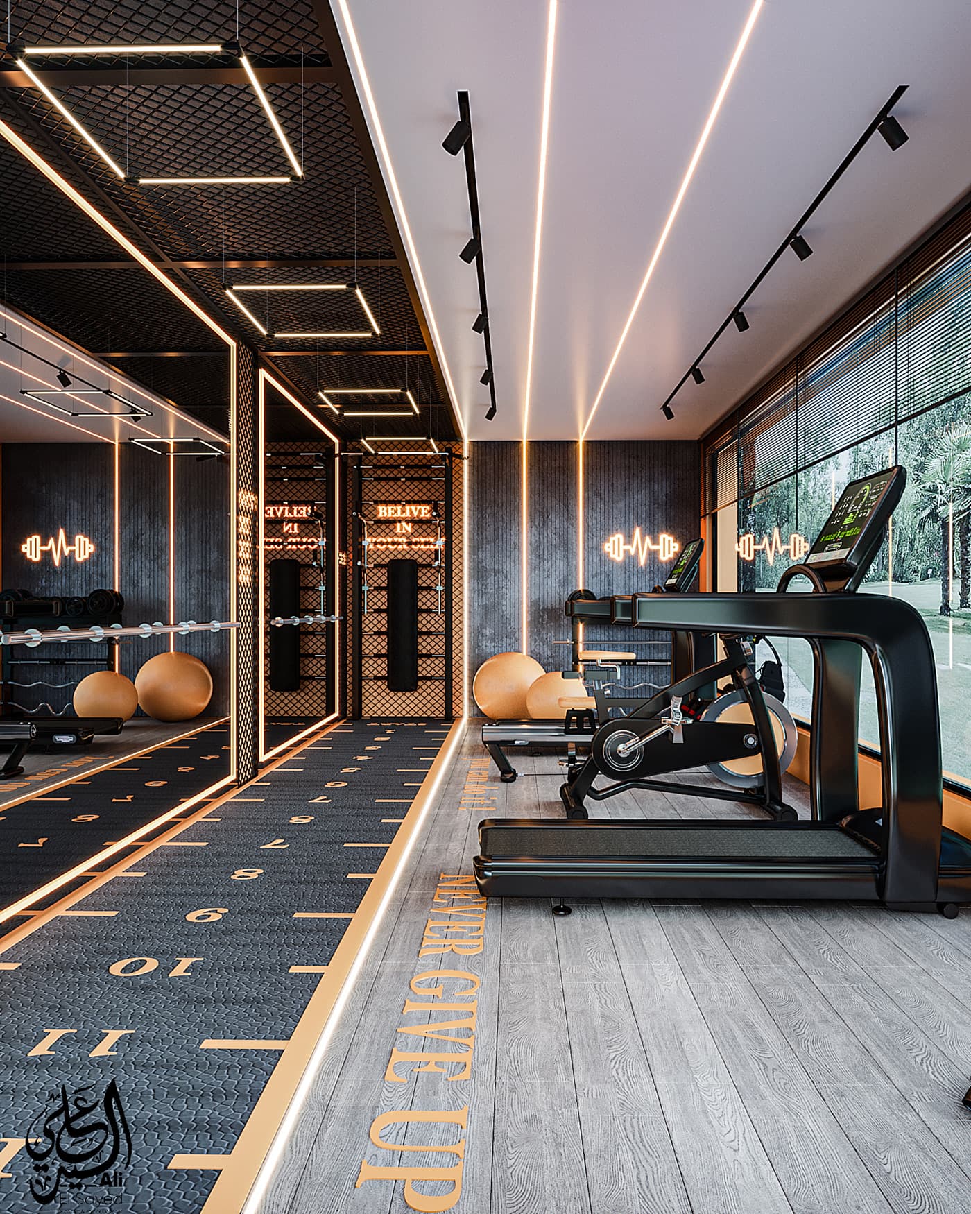 Boxing Gym Background